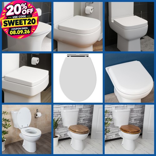 Toilet seat round square - toilet, d