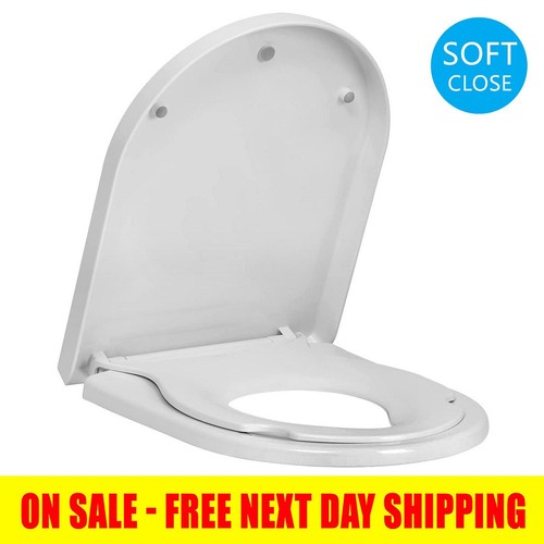 Shape white toilet seat - white,