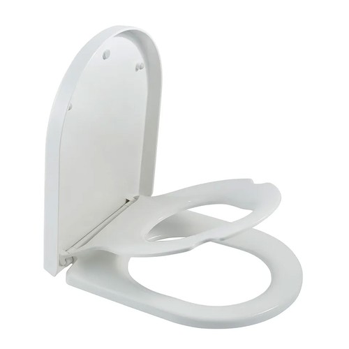 Shape white toilet - d‑shape,