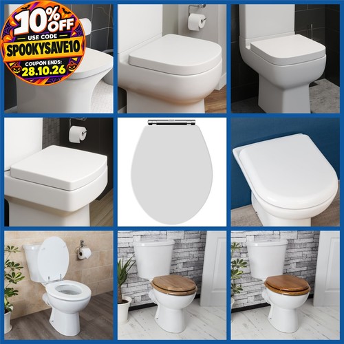 Toilet seat round square - toilet, d