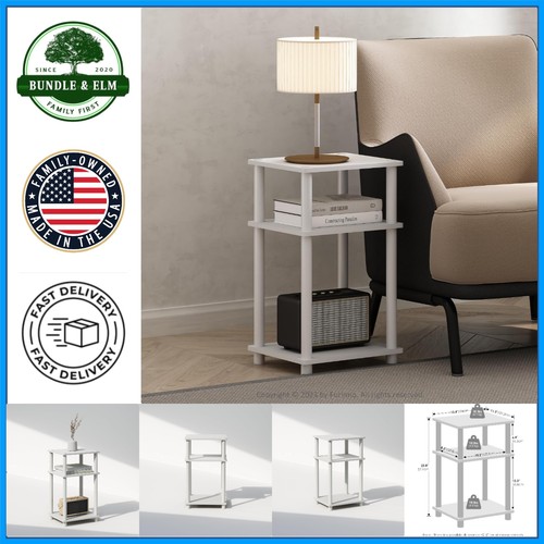 Tier end table with open - end,