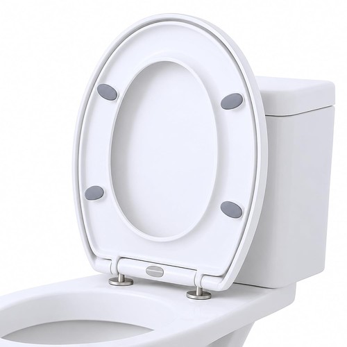 Soft close oval toilet seat - soft,