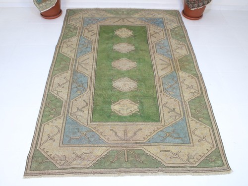 5x8 vintage hand knotted - hand,