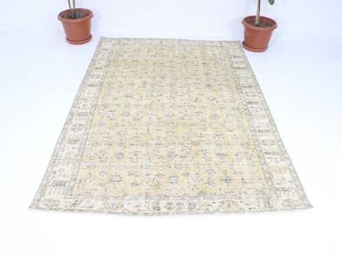 Vintage hand knotted area - vintage, rug