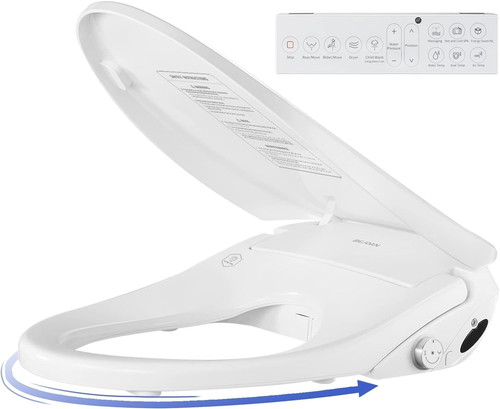 Elongated bidet toilet seat - toilet,