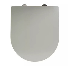 D Shape White Toilet Seat